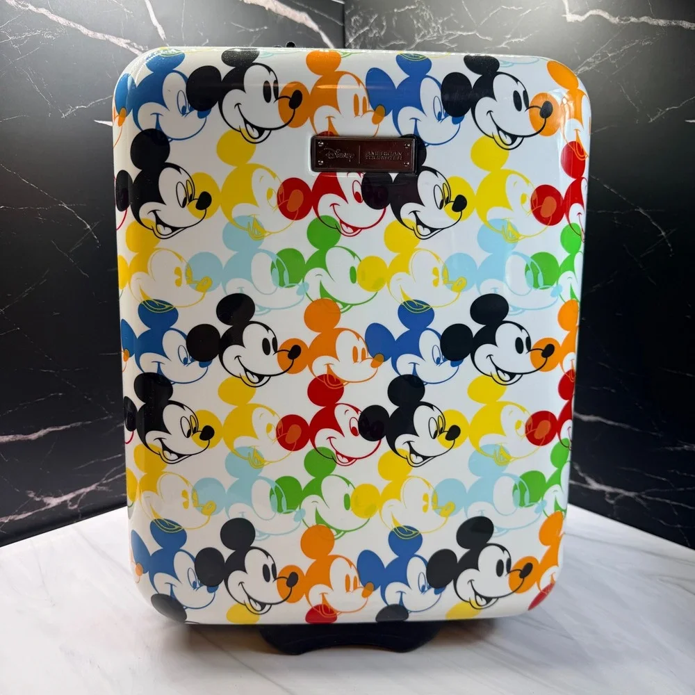 Disney American Tourister Mickey Mouse Hardside Spinner Suitcase 18in Carry On